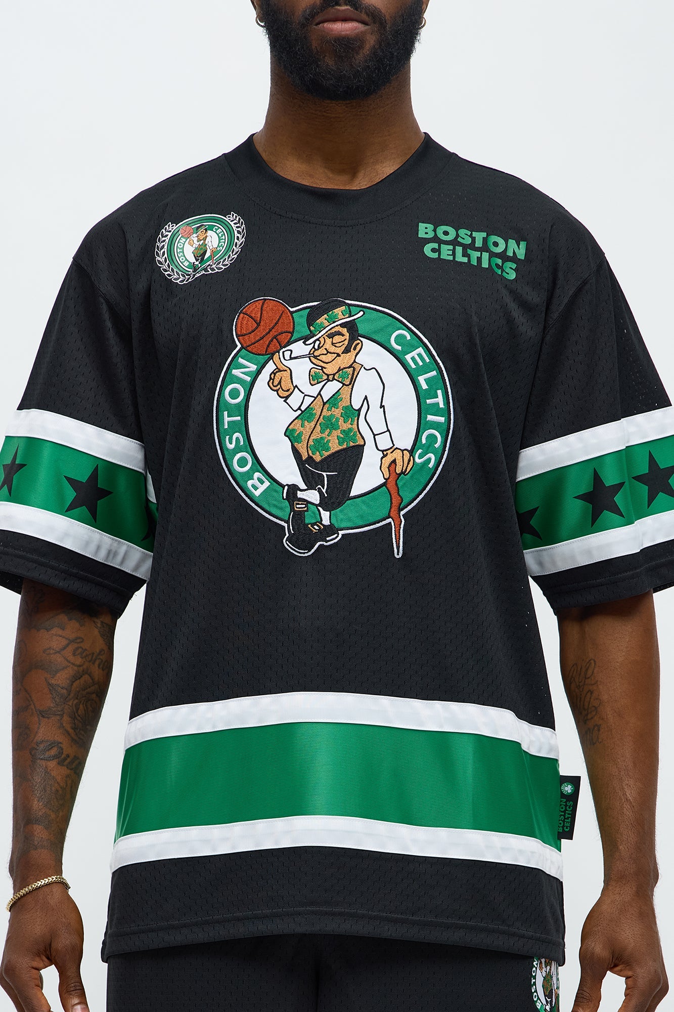 Celtics Believe The Hype Boxy Short Sleeve Top - Black