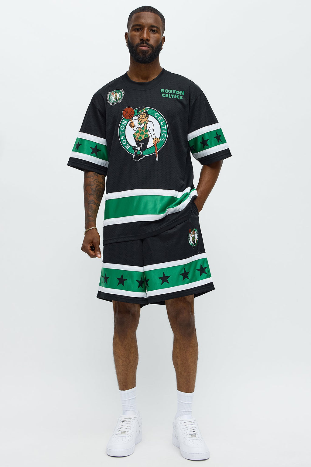 Celtics Believe The Hype Relaxed Shorts - Black