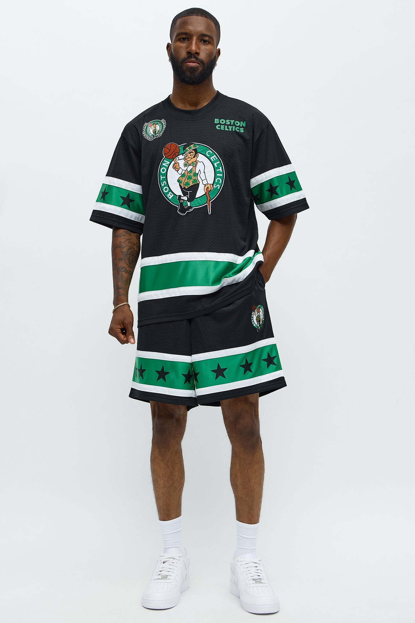 Celtics Believe The Hype Relaxed Shorts - Black