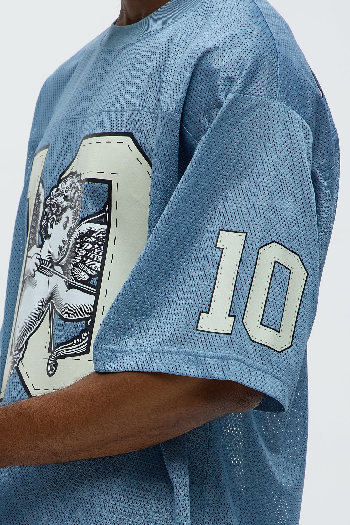 Boxy Gods Favorite Tshirt - Dusty Blue
