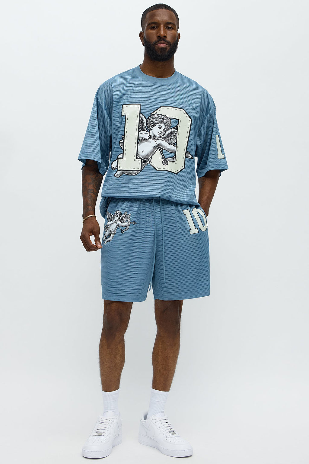 Relaxed Gods Favorite Shorts - Dusty Blue