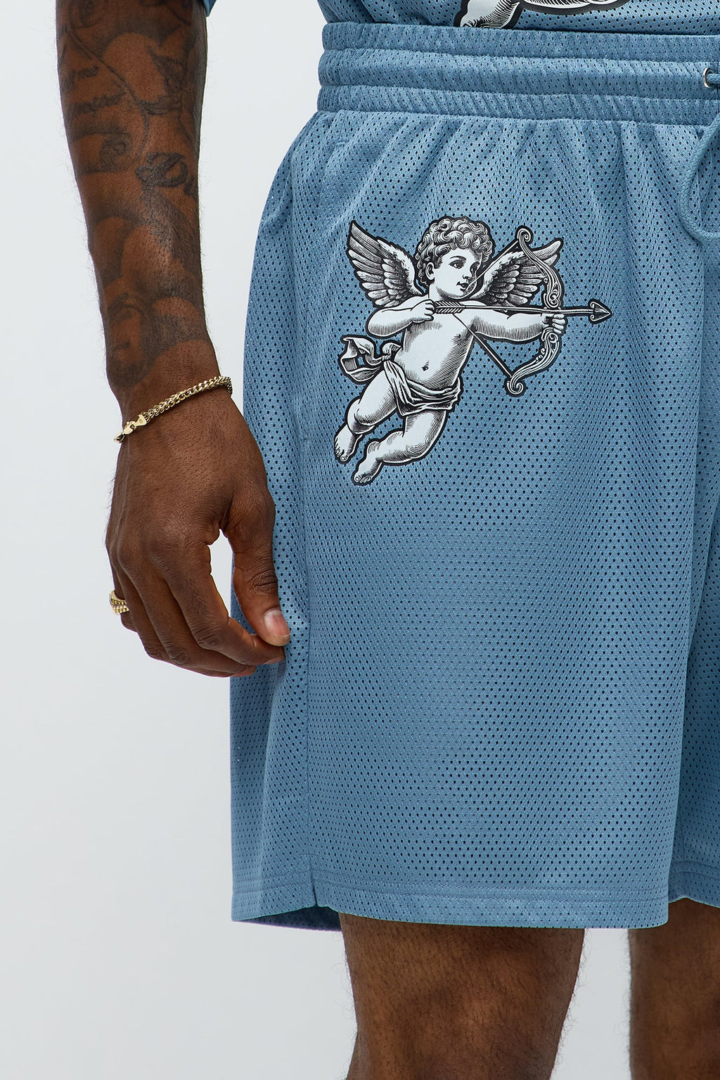 Relaxed Gods Favorite Shorts - Dusty Blue