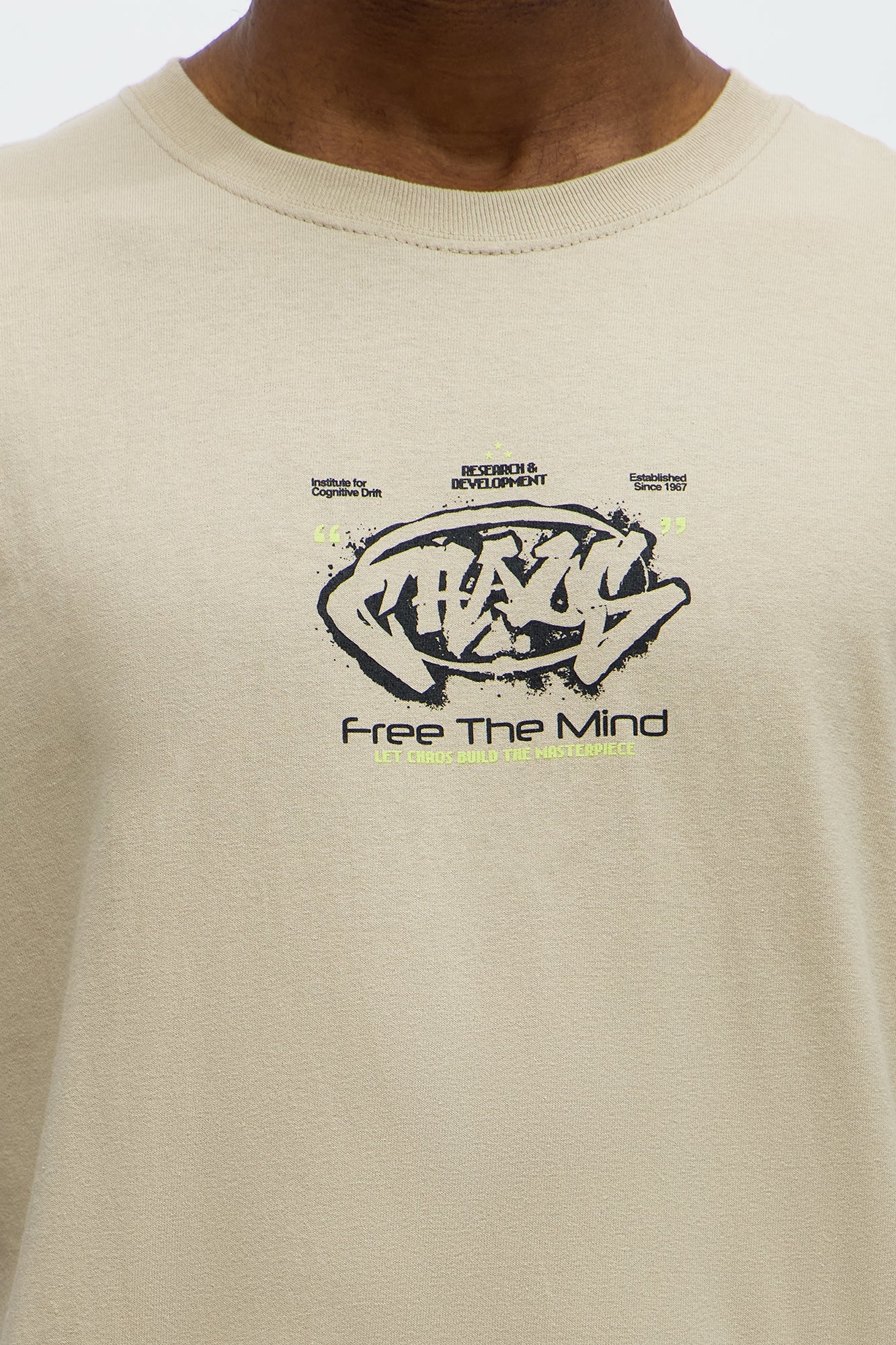 Chaos Free The Mind Short Sleeve Tee - Tan