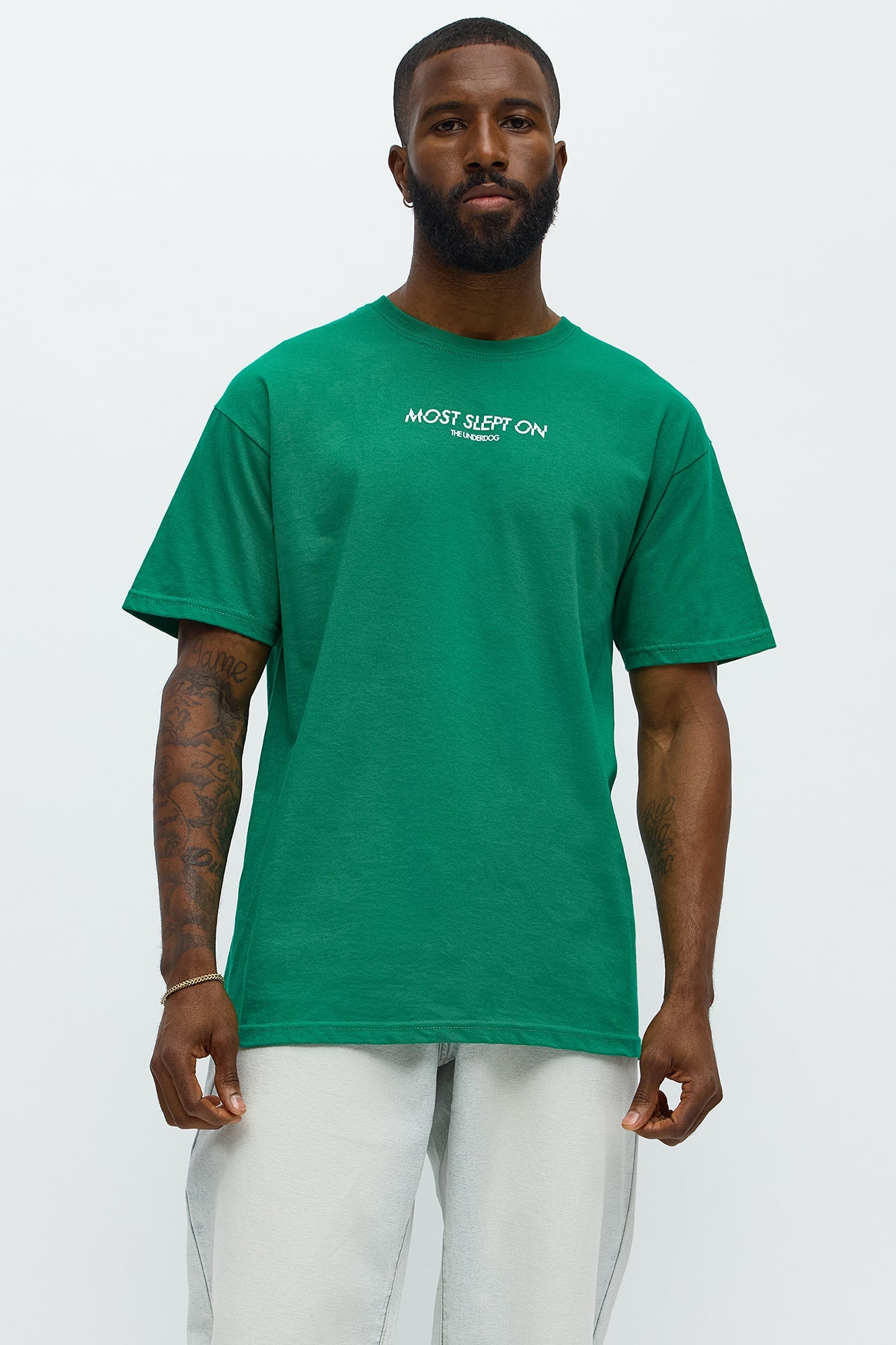Slept On Short Sleeve Tee - Hunter Green