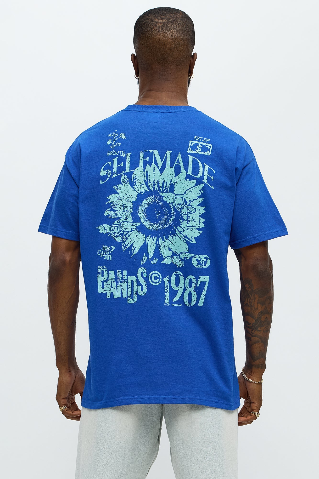 Self Made Growth Short Sleeve Tee - Blue