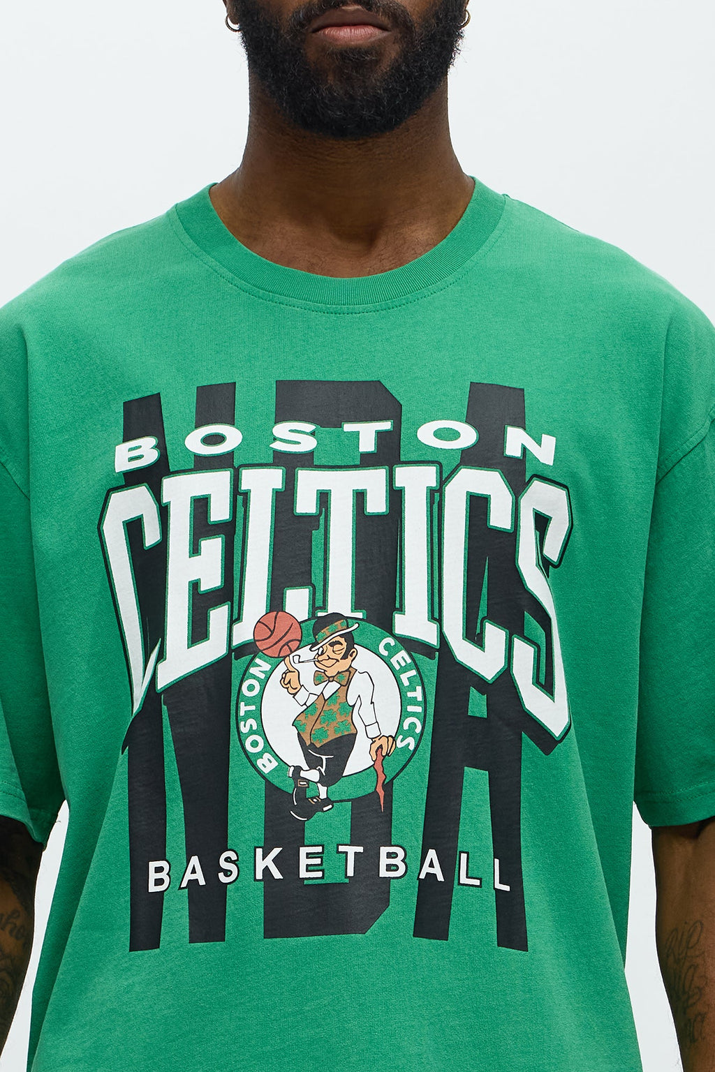 Celtics Oversized Short Sleeve Tee - Kelly Green