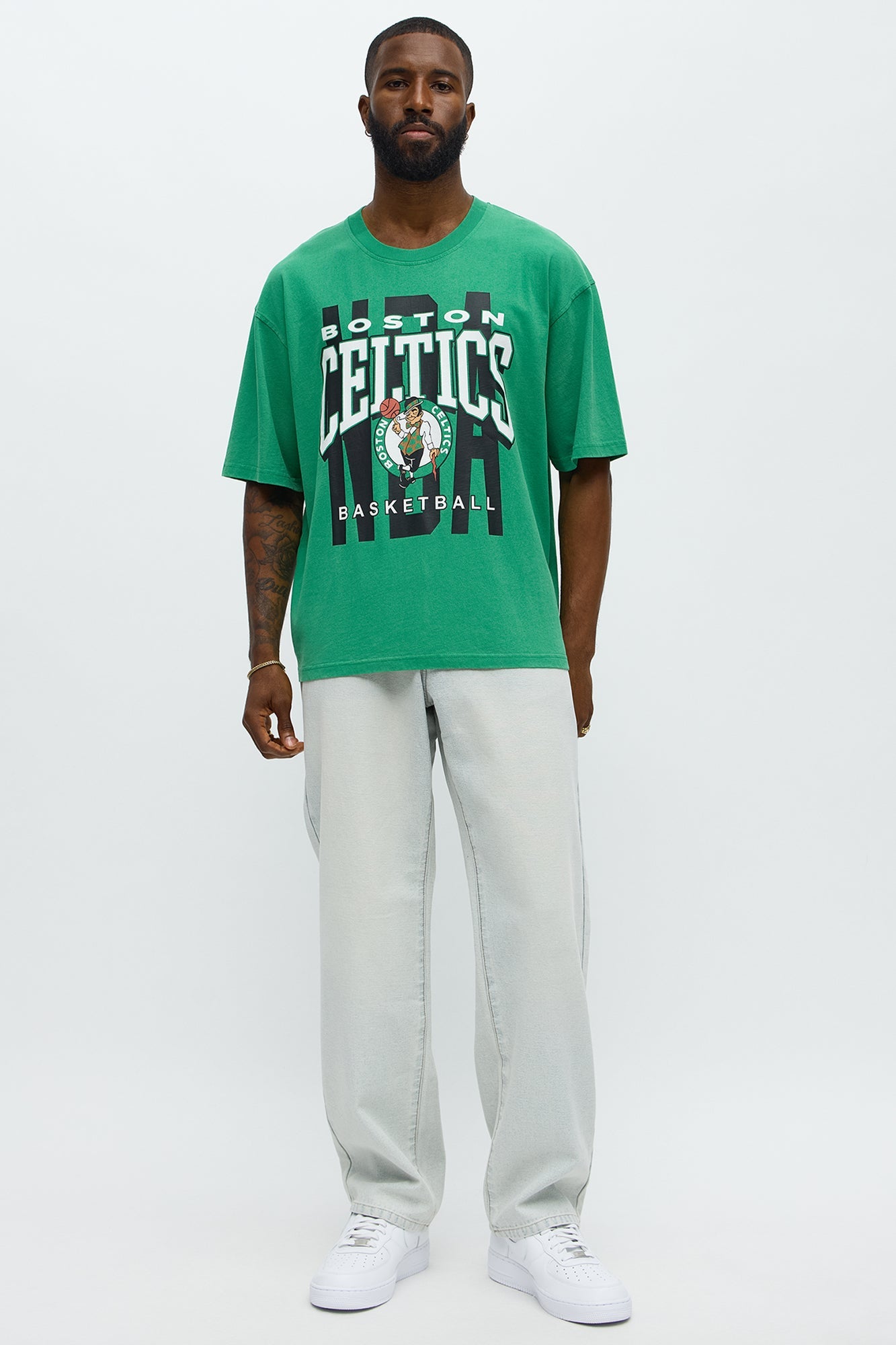 Celtics Oversized Short Sleeve Tee - Kelly Green