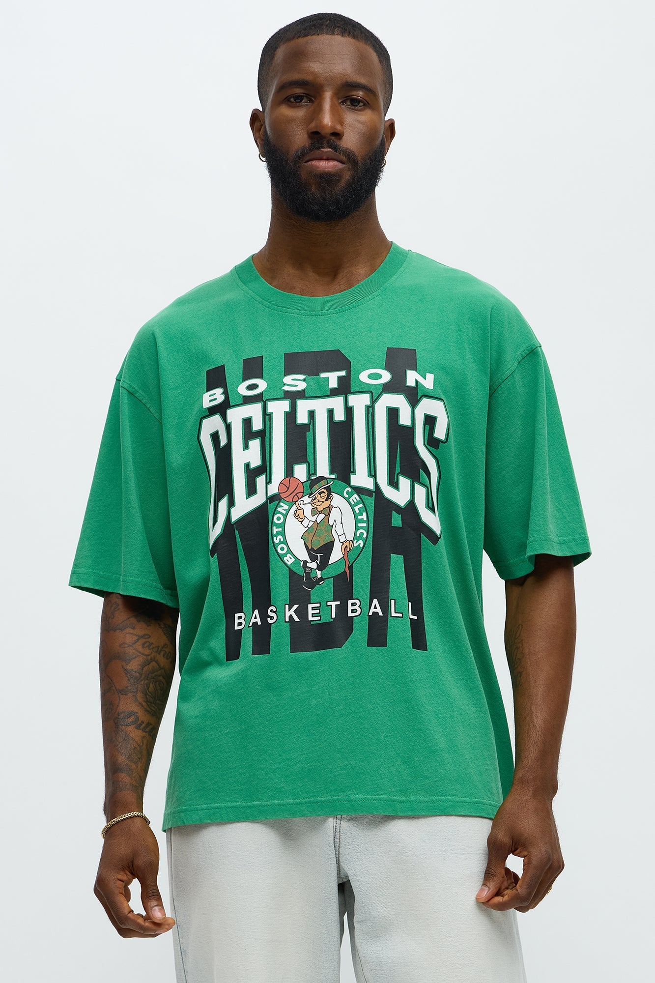 Celtics Oversized Short Sleeve Tee - Kelly Green