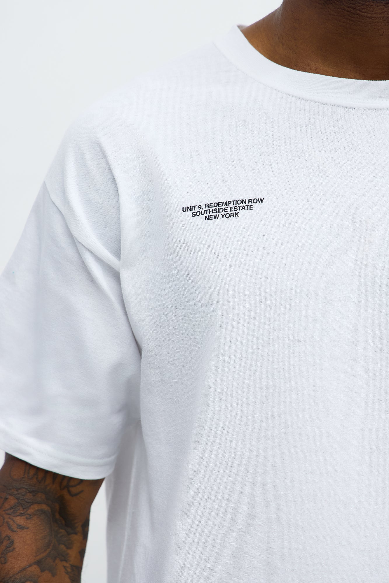 Saint Art Paint Short Sleeve Tee - White