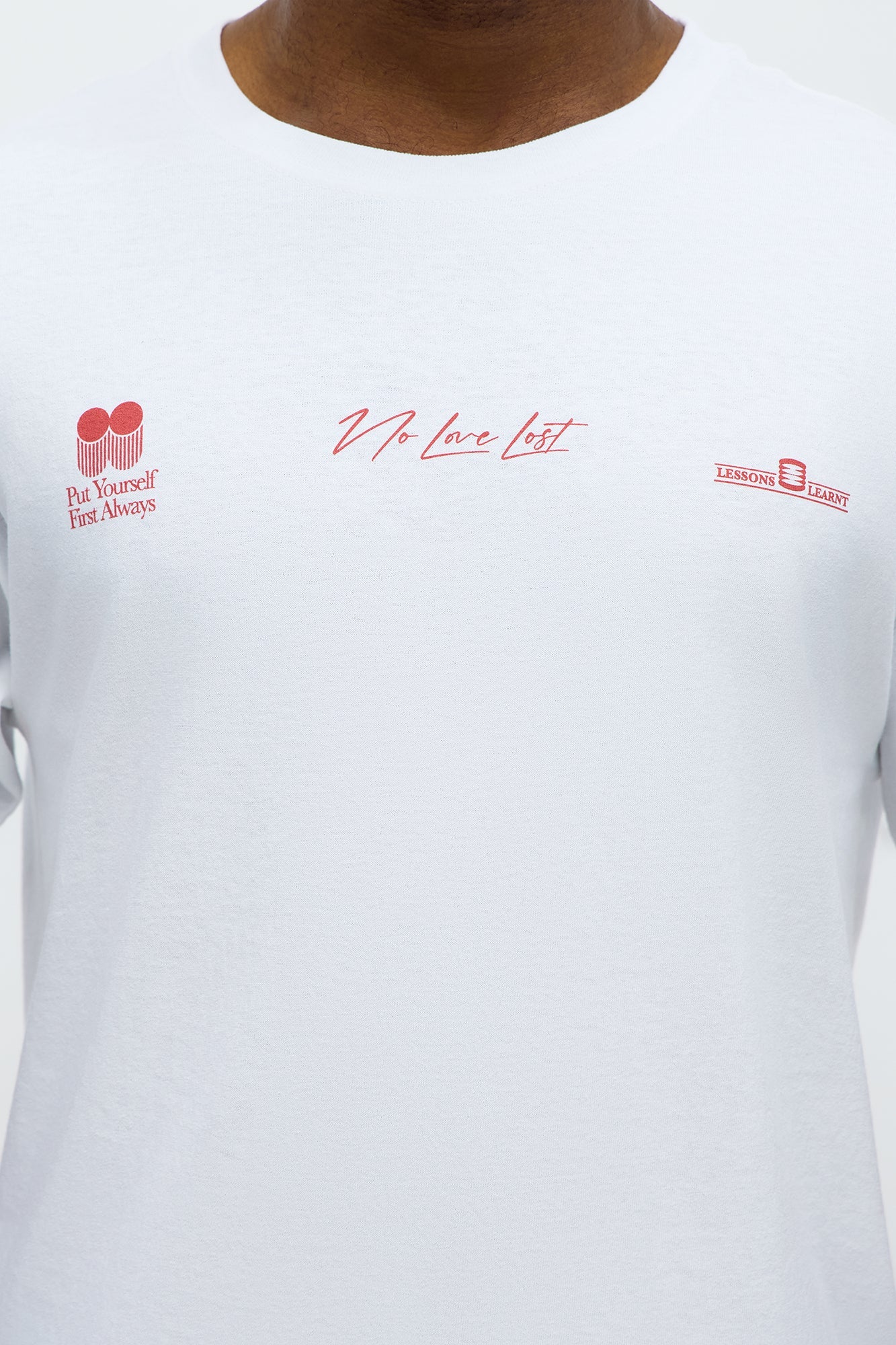 Burning Bridges No Love Short Sleeve Tee - White