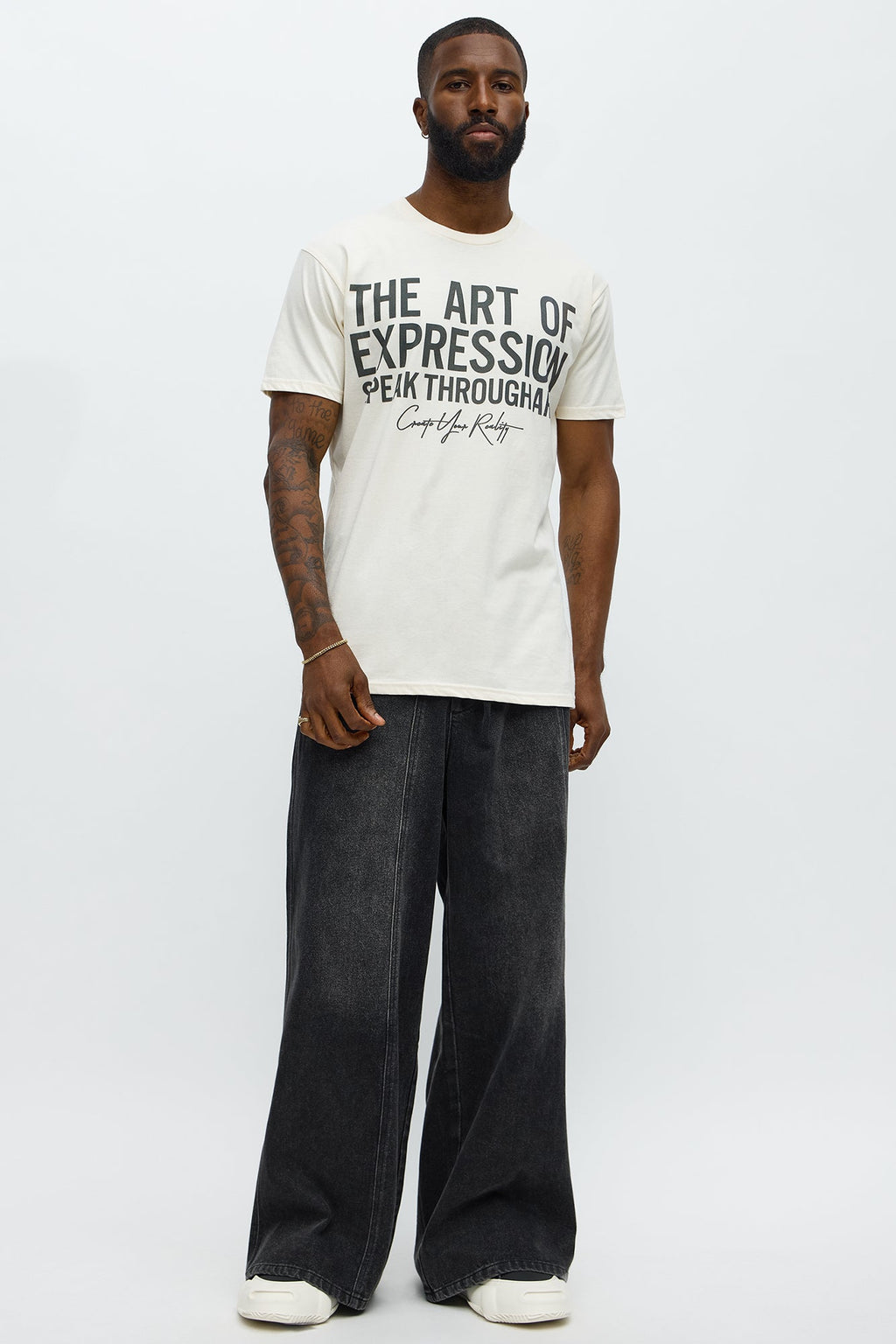 Art Of Expression Short Sleeve Tee - Off White
