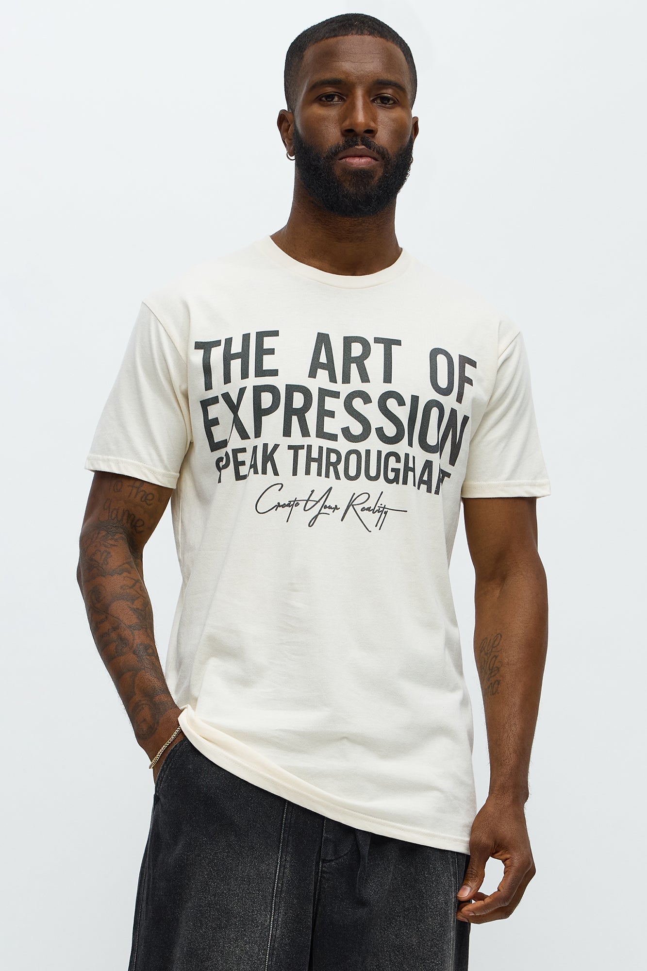 Art Of Expression Short Sleeve Tee - Off White