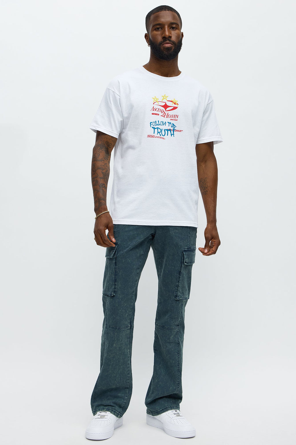 Follow The Truth Short Sleeve Tee - White