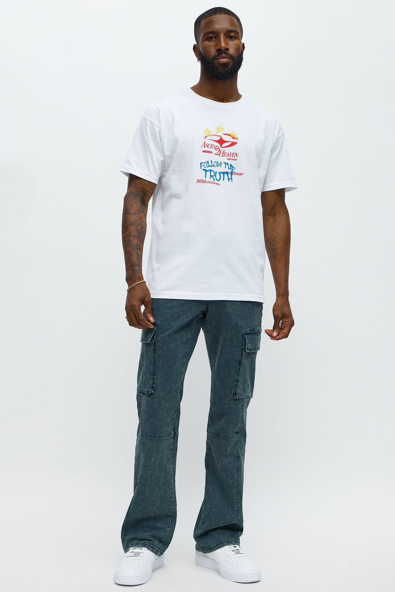 Follow The Truth Short Sleeve Tee - White