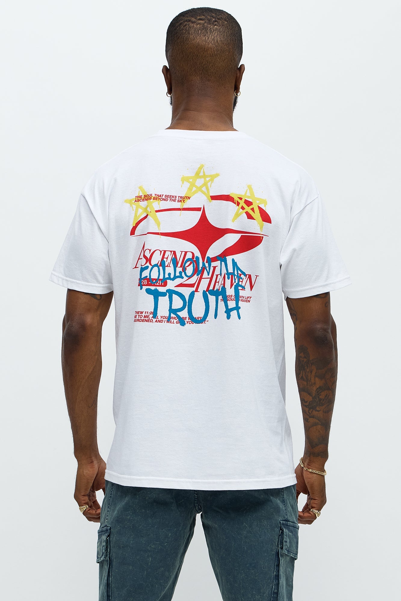 Follow The Truth Short Sleeve Tee - White