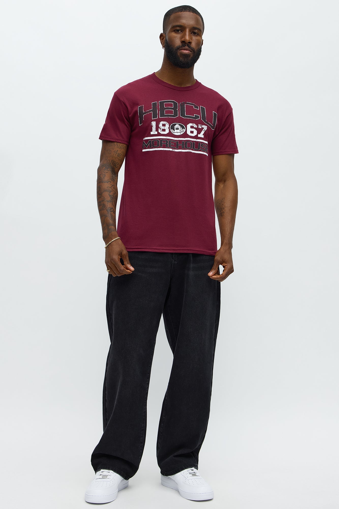HBCU Morehouse Short Sleeve Tee - Burgundy