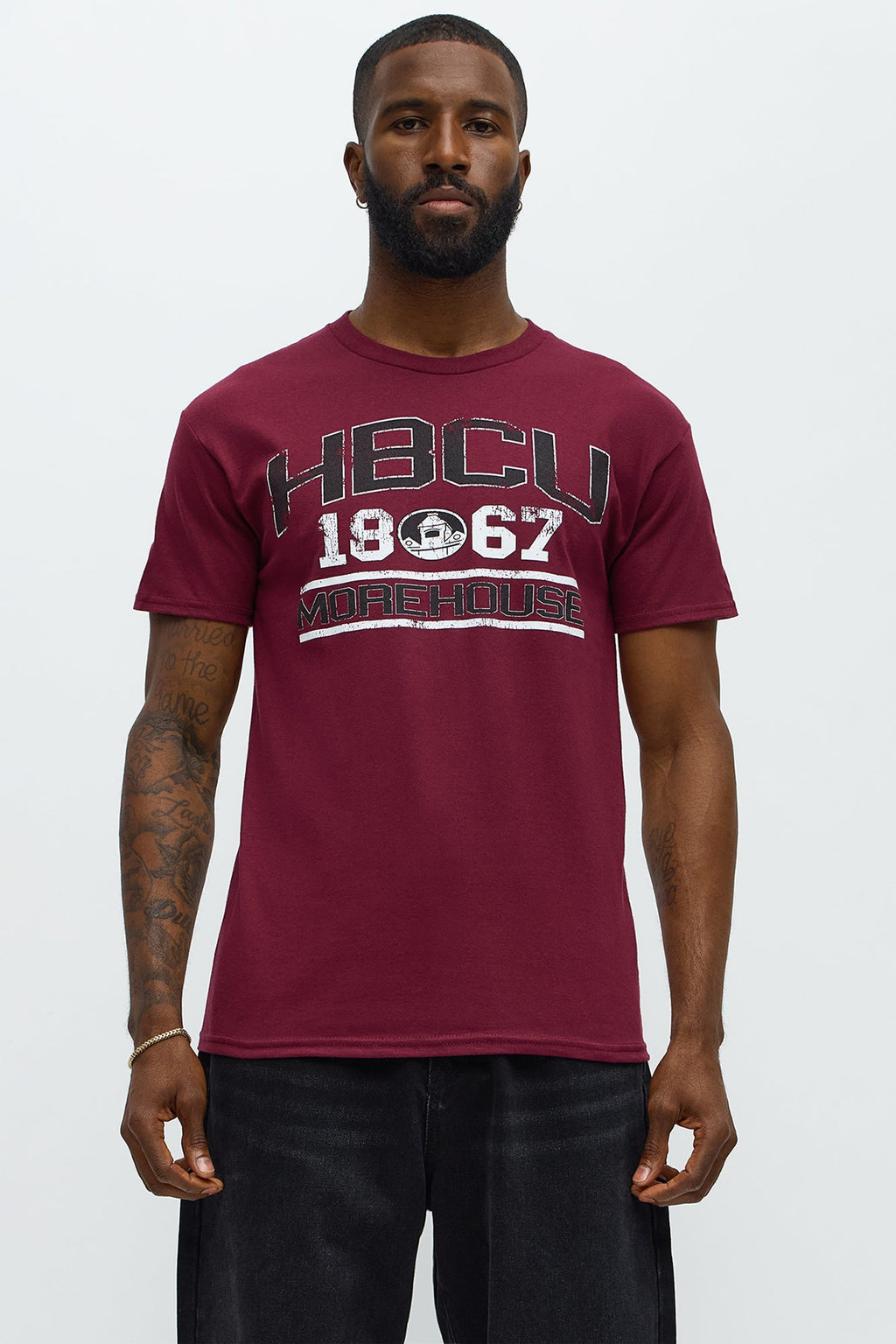 HBCU Morehouse Short Sleeve Tee - Burgundy