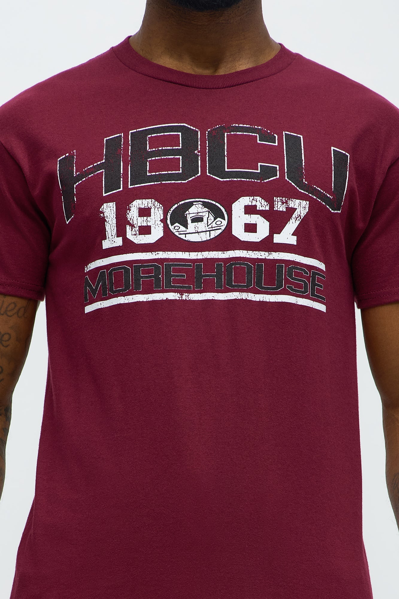 HBCU Morehouse Short Sleeve Tee - Burgundy