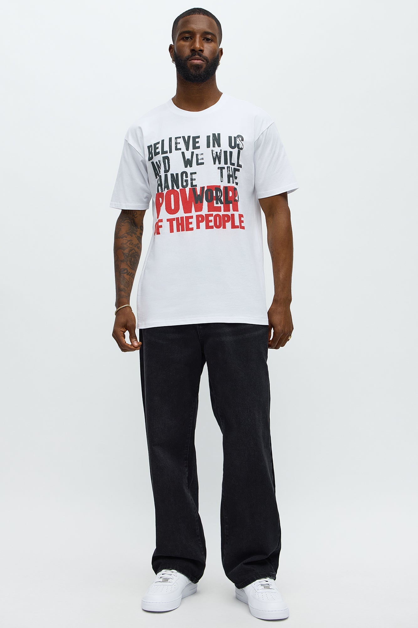 Believe In The People Short Sleeve Tee - White