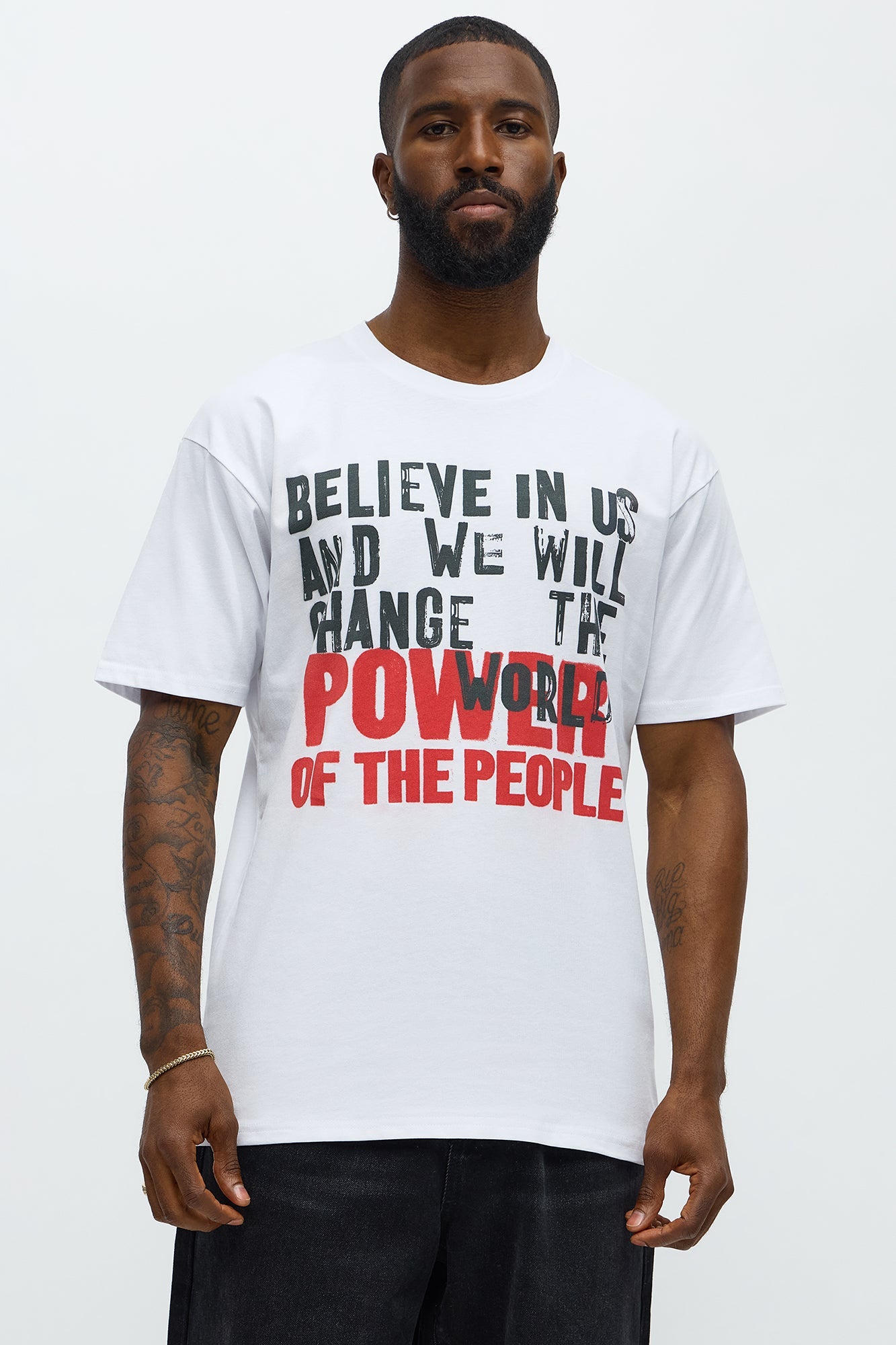 Believe In The People Short Sleeve Tee - White