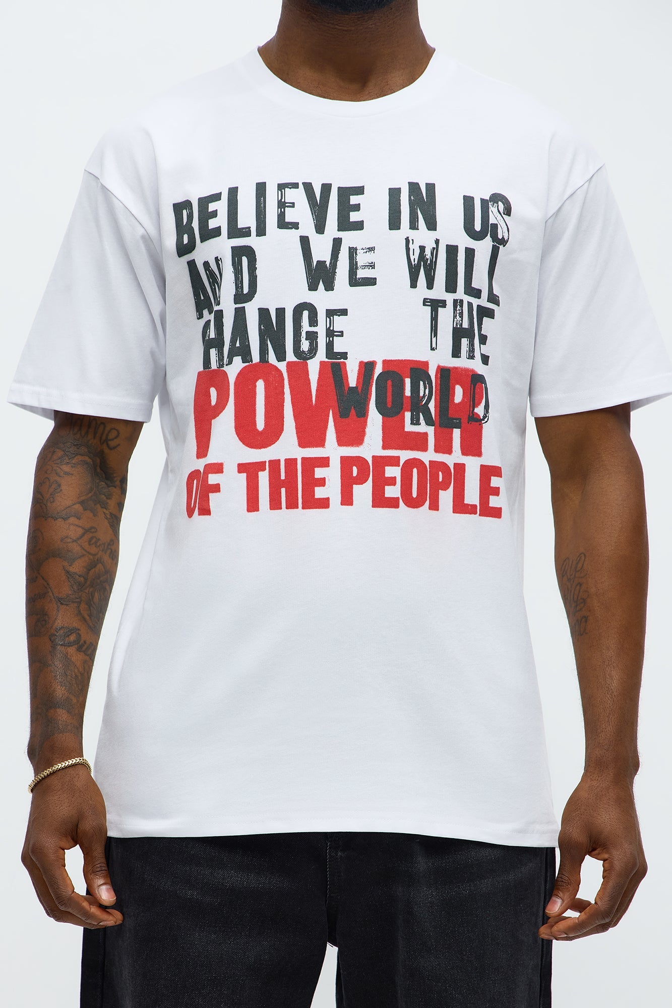 Believe In The People Short Sleeve Tee - White