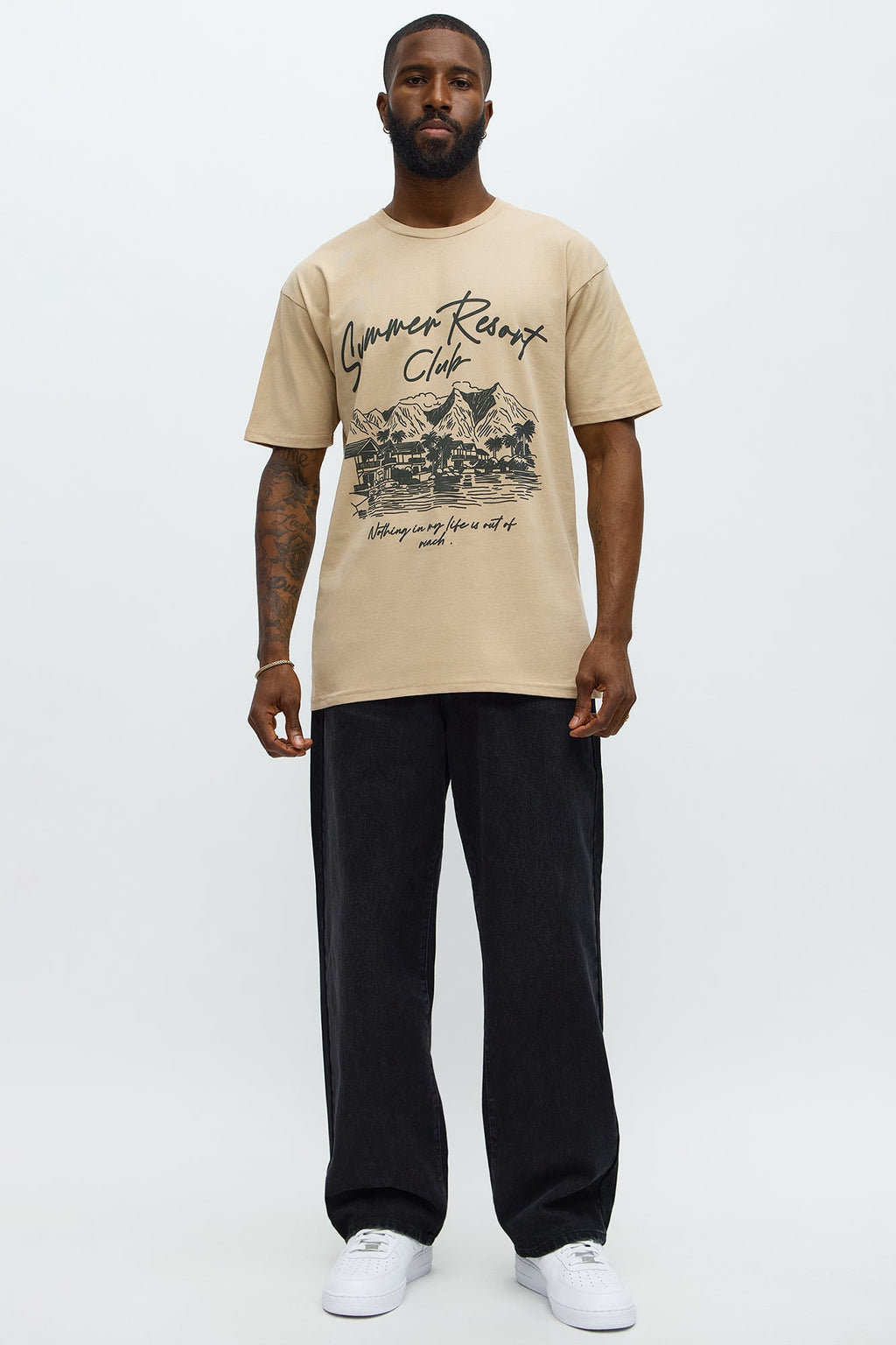 Summer Resort Club Short Sleeve Tee - Sand