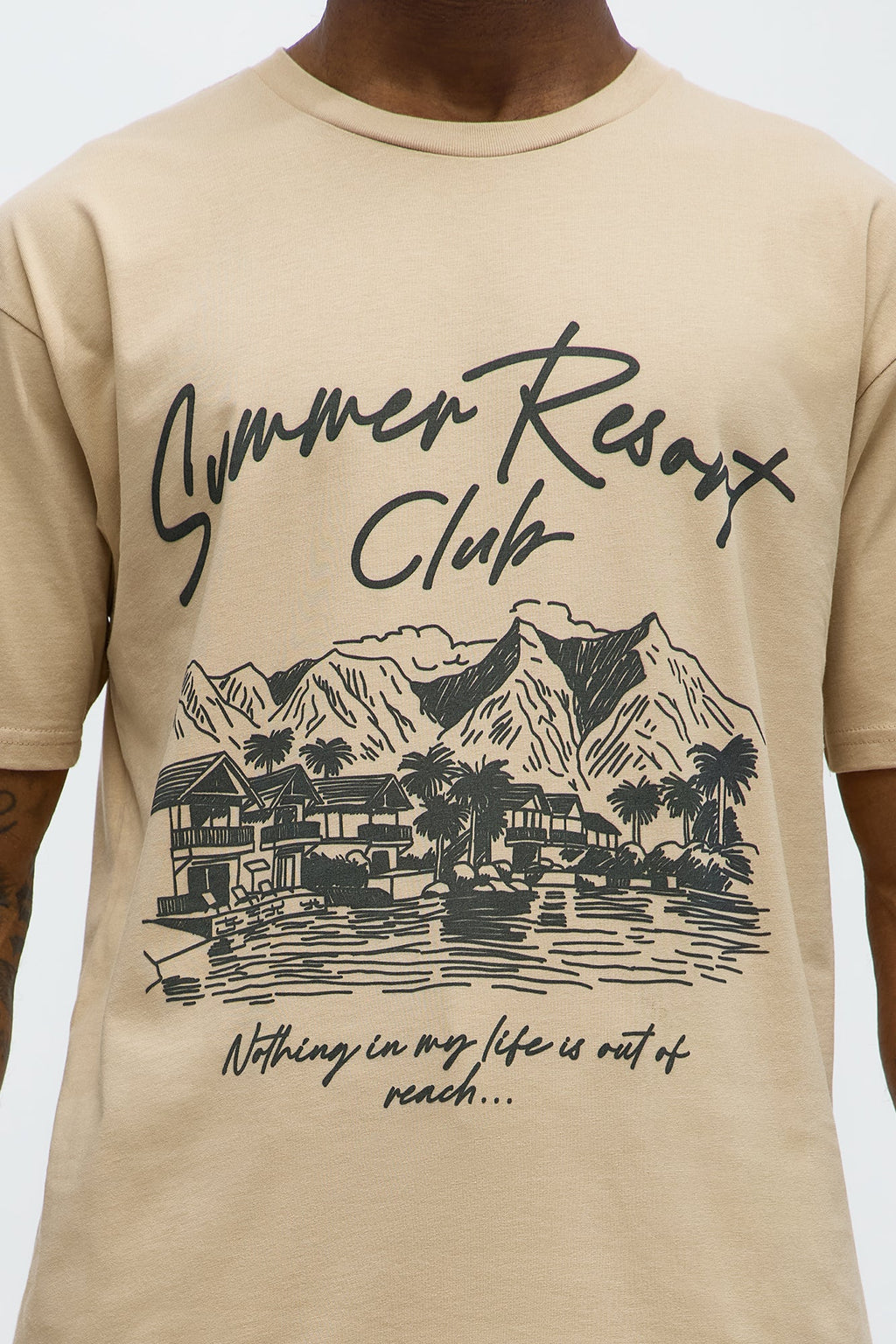 Summer Resort Club Short Sleeve Tee - Sand