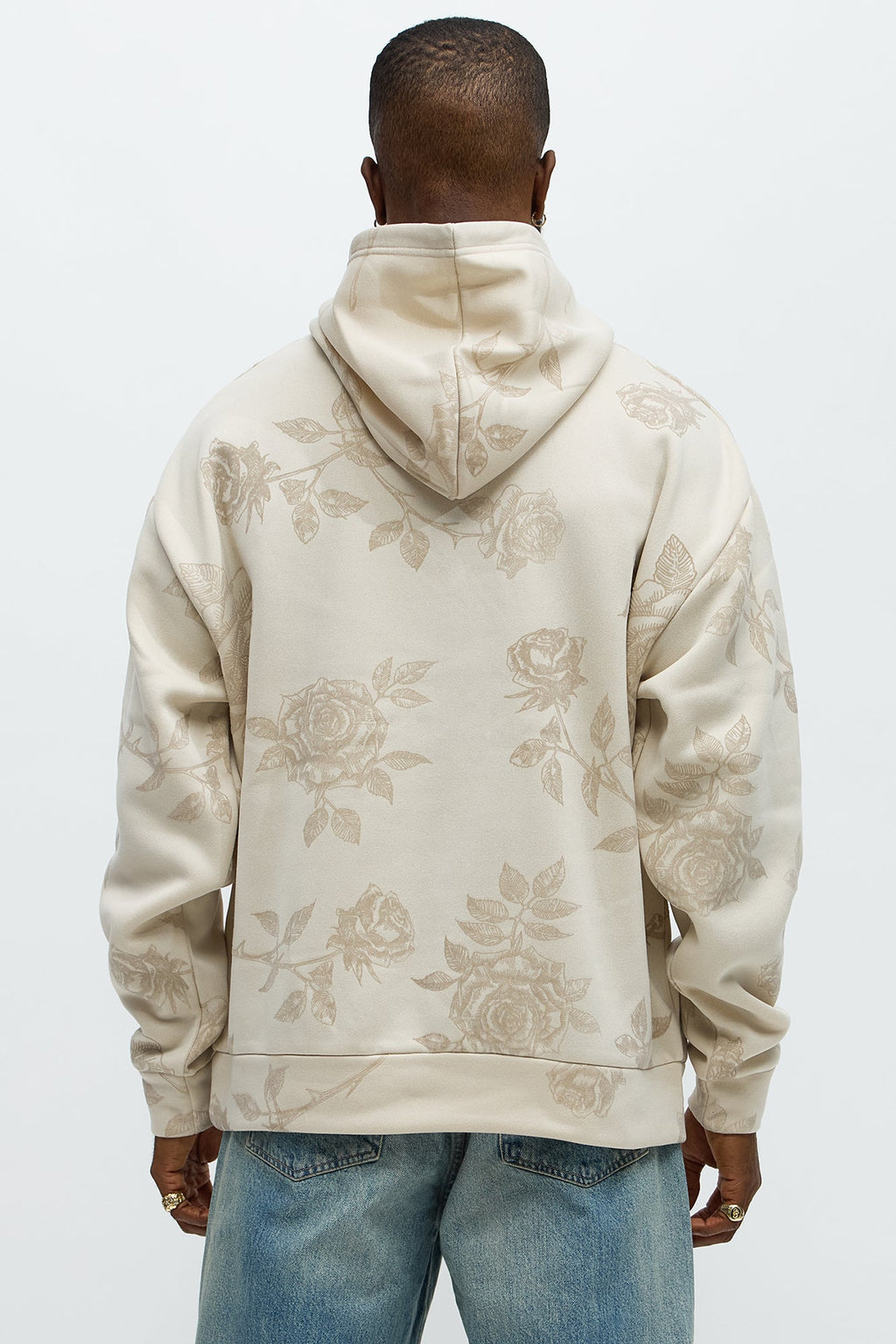 Flock Thorny Roses Hoodie - Cream