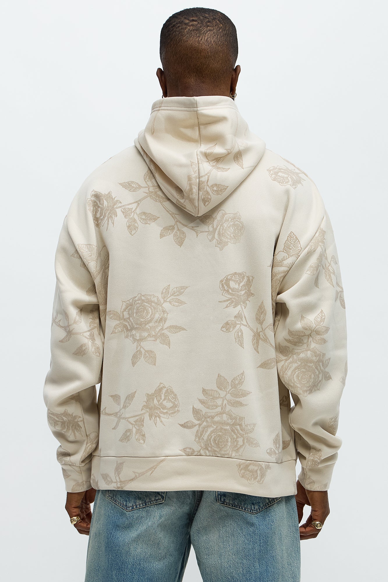 Flock Thorny Roses Hoodie - Cream