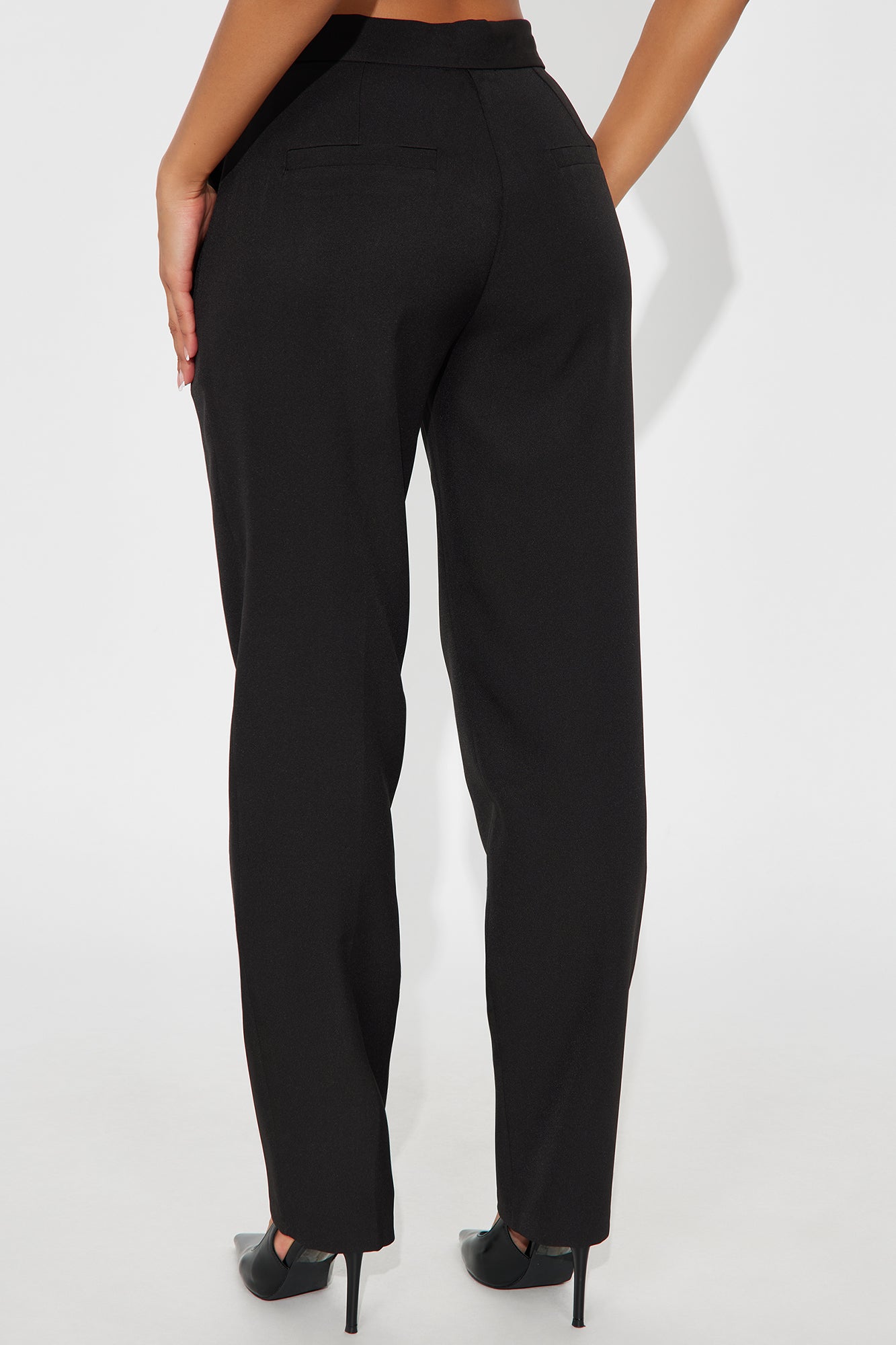 Nikki Skinny Leg Trouser Pant 30″ - Black