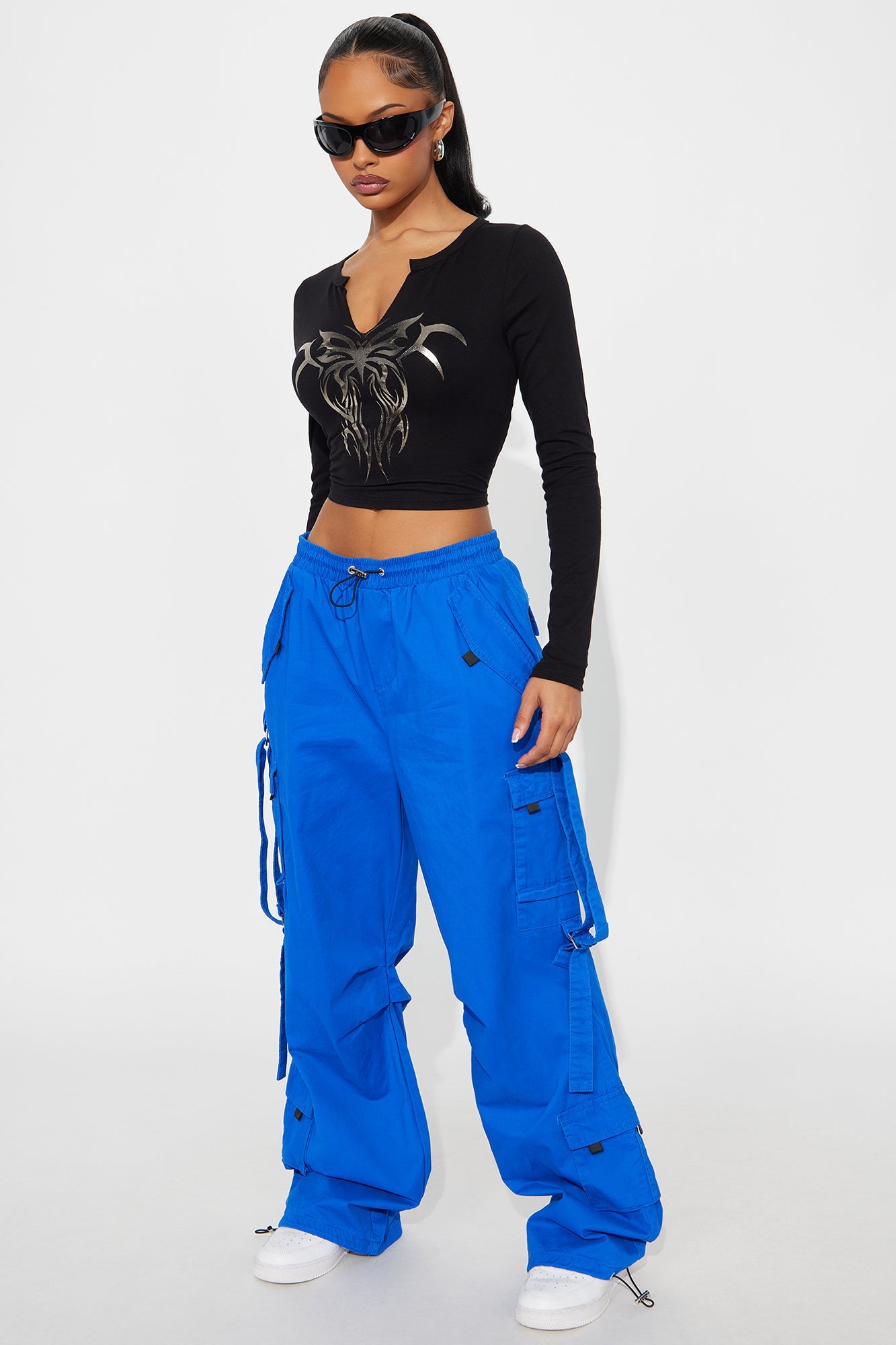 Don't Mess Around Cargo Pant - Royal