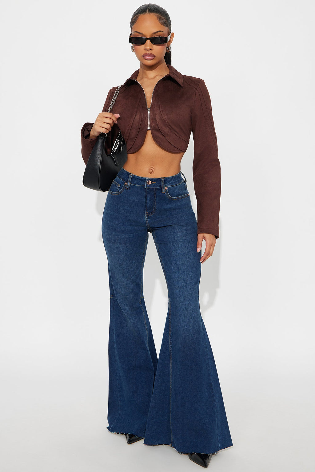 Kickin Dust Bell Bottom Jeans - Dark Wash