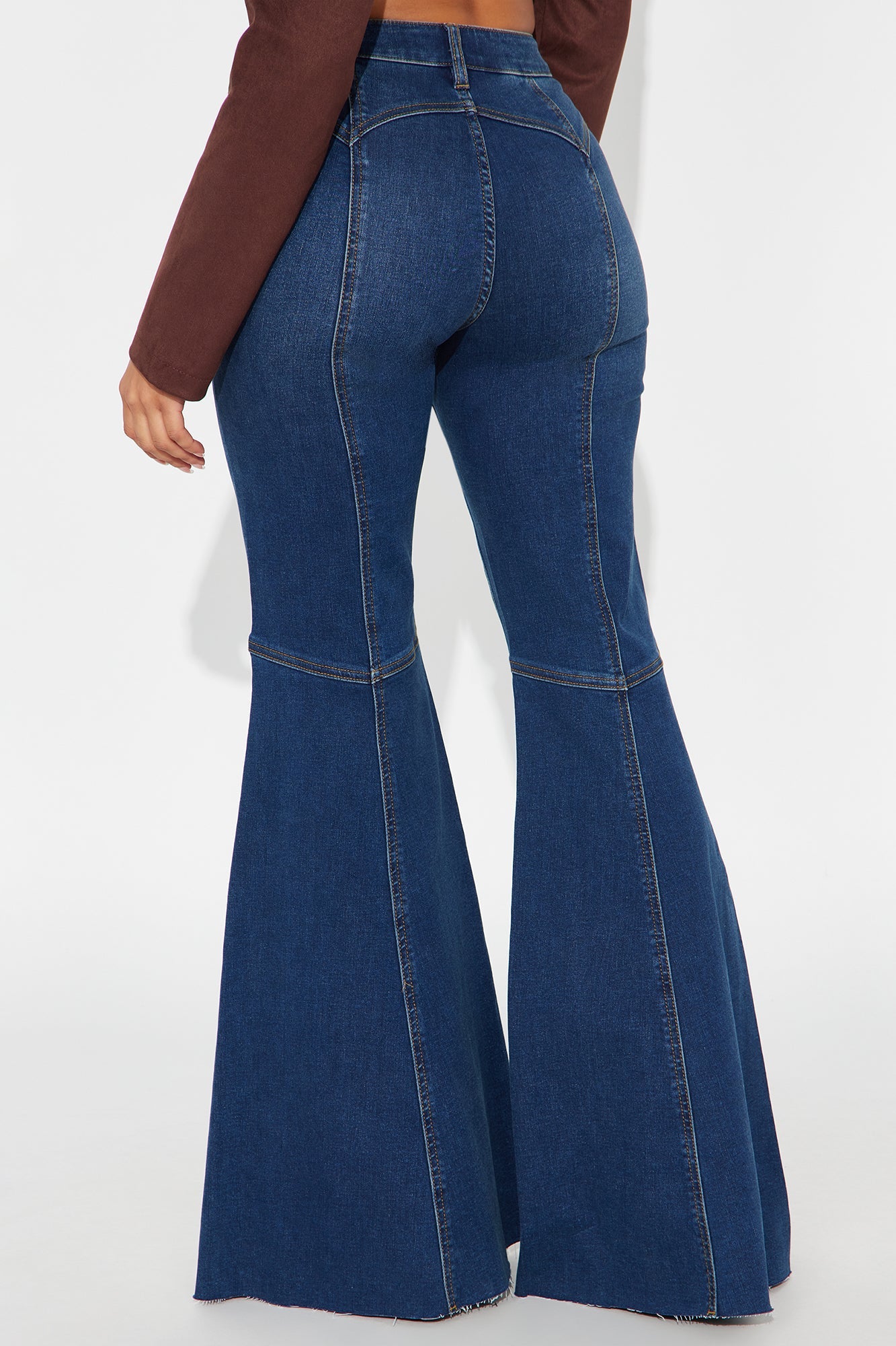 Kickin Dust Bell Bottom Jeans - Dark Wash