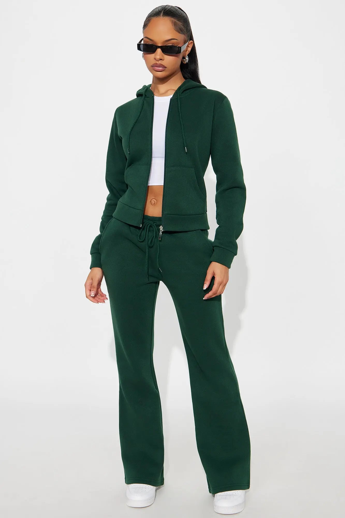 Candice Zip Up Hoodie - Hunter 