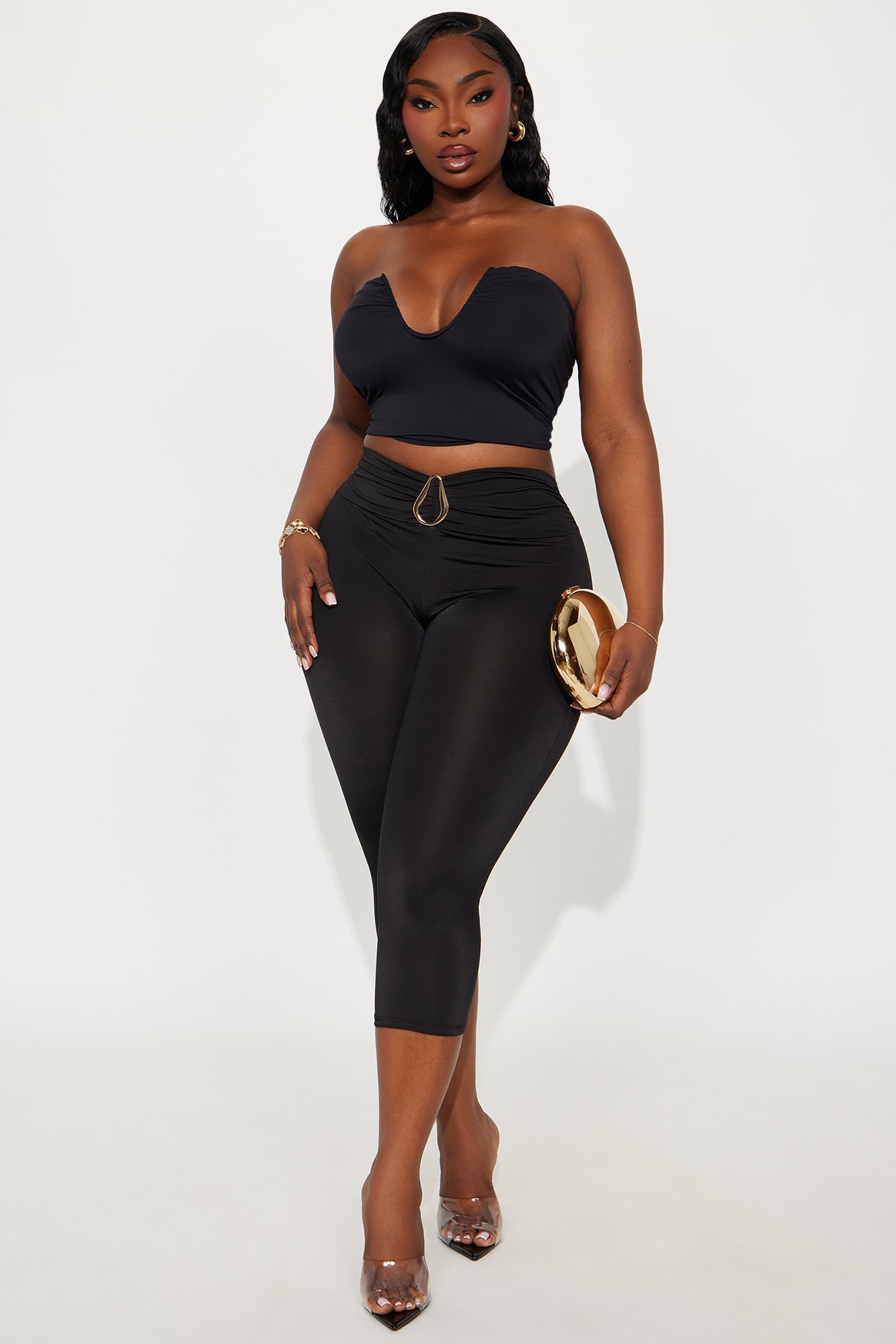Gazelle Hardware Capri Legging - Black