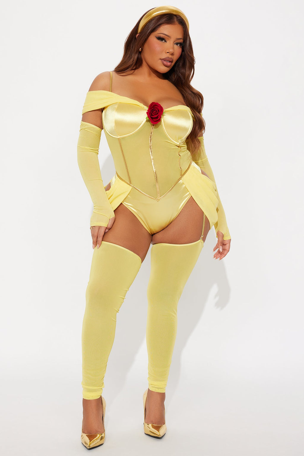 Fairytale Bombshell Princess 6 Piece Costume Set - Yellow