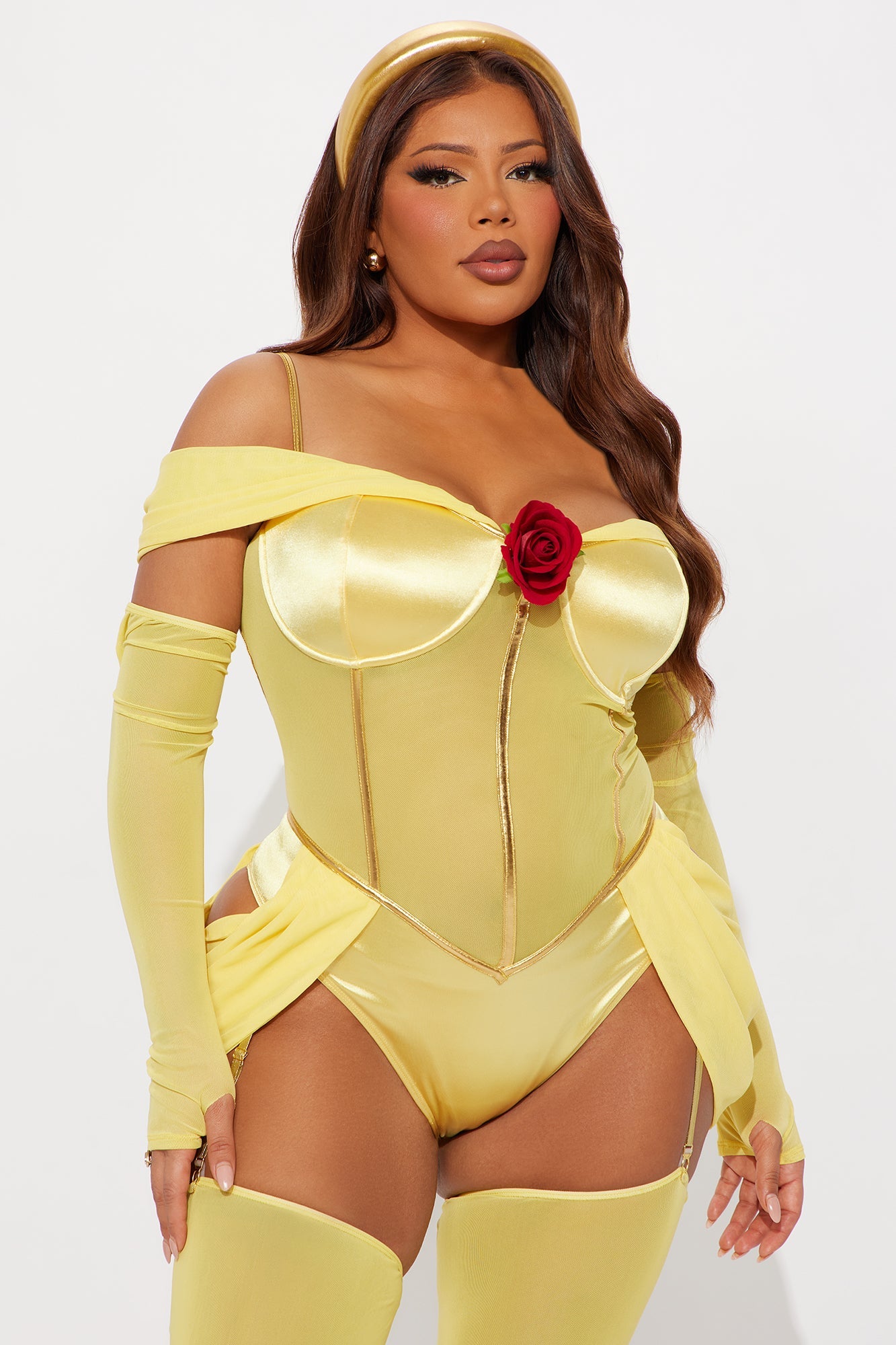 Fairytale Bombshell Princess 6 Piece Costume Set - Yellow