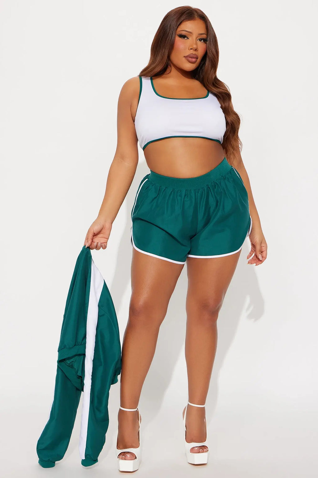 Tracksuit Gamer 3 Piece Costume Set - Green 