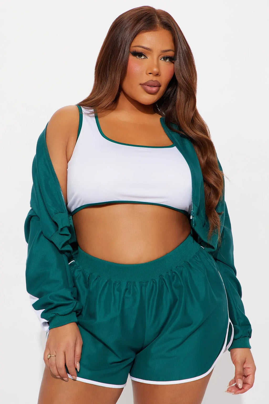 Tracksuit Gamer 3 Piece Costume Set - Green 