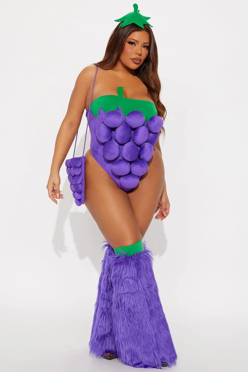 Sweet Vine Grape 5 Piece Costume Set - Purple 