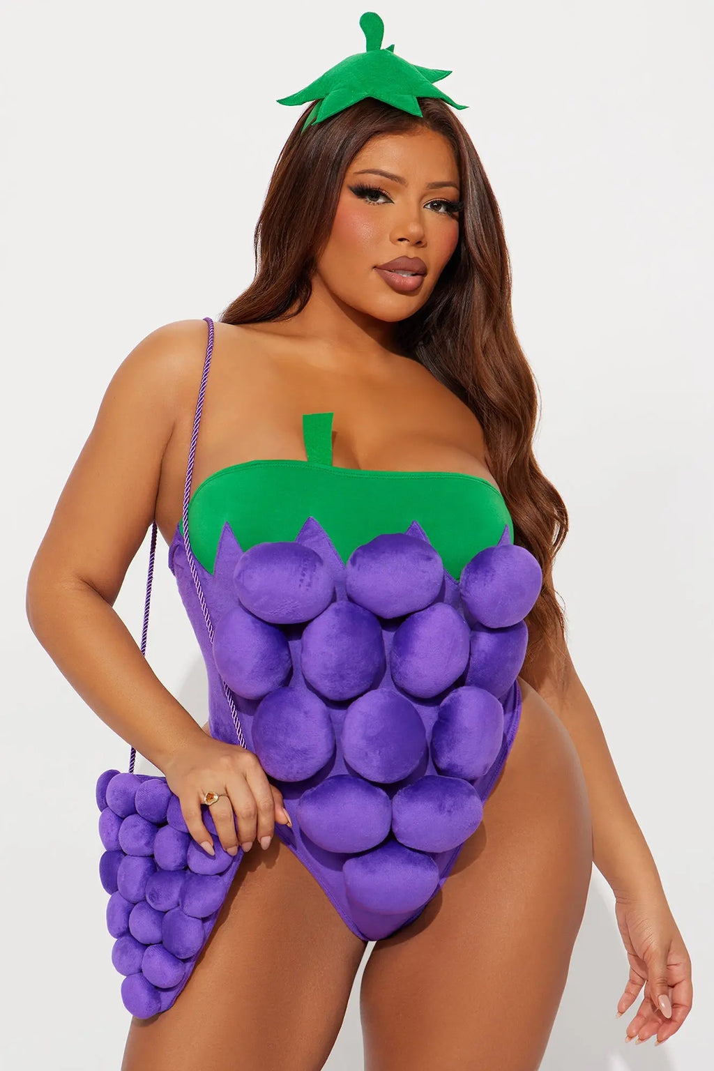 Sweet Vine Grape 5 Piece Costume Set - Purple 