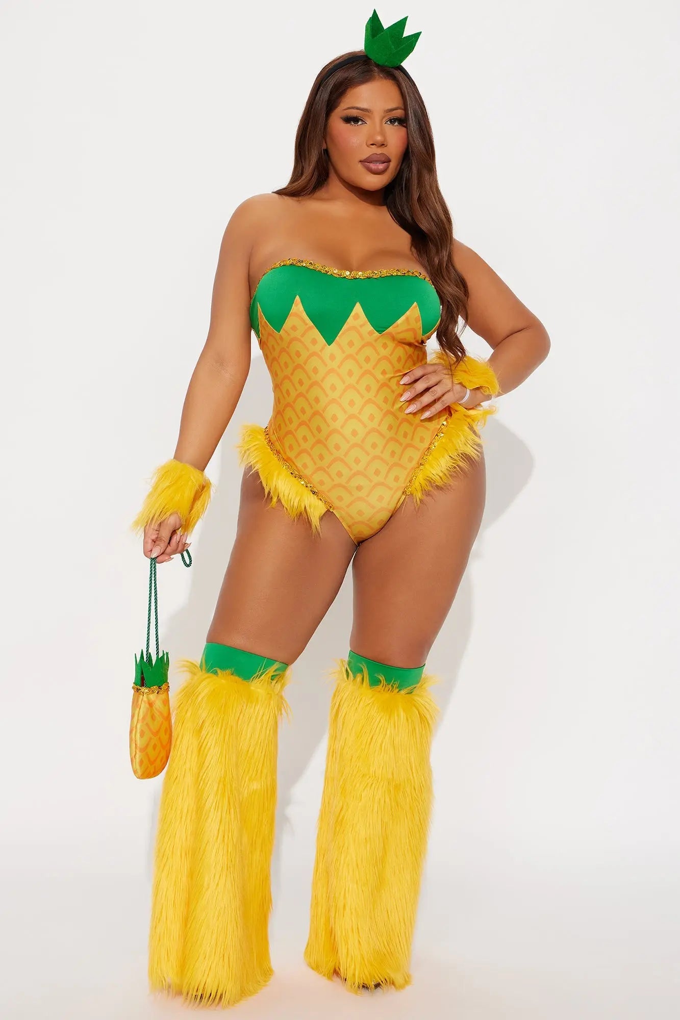 Pretty Pineapple 5 Piece Costume Set - Yellow 