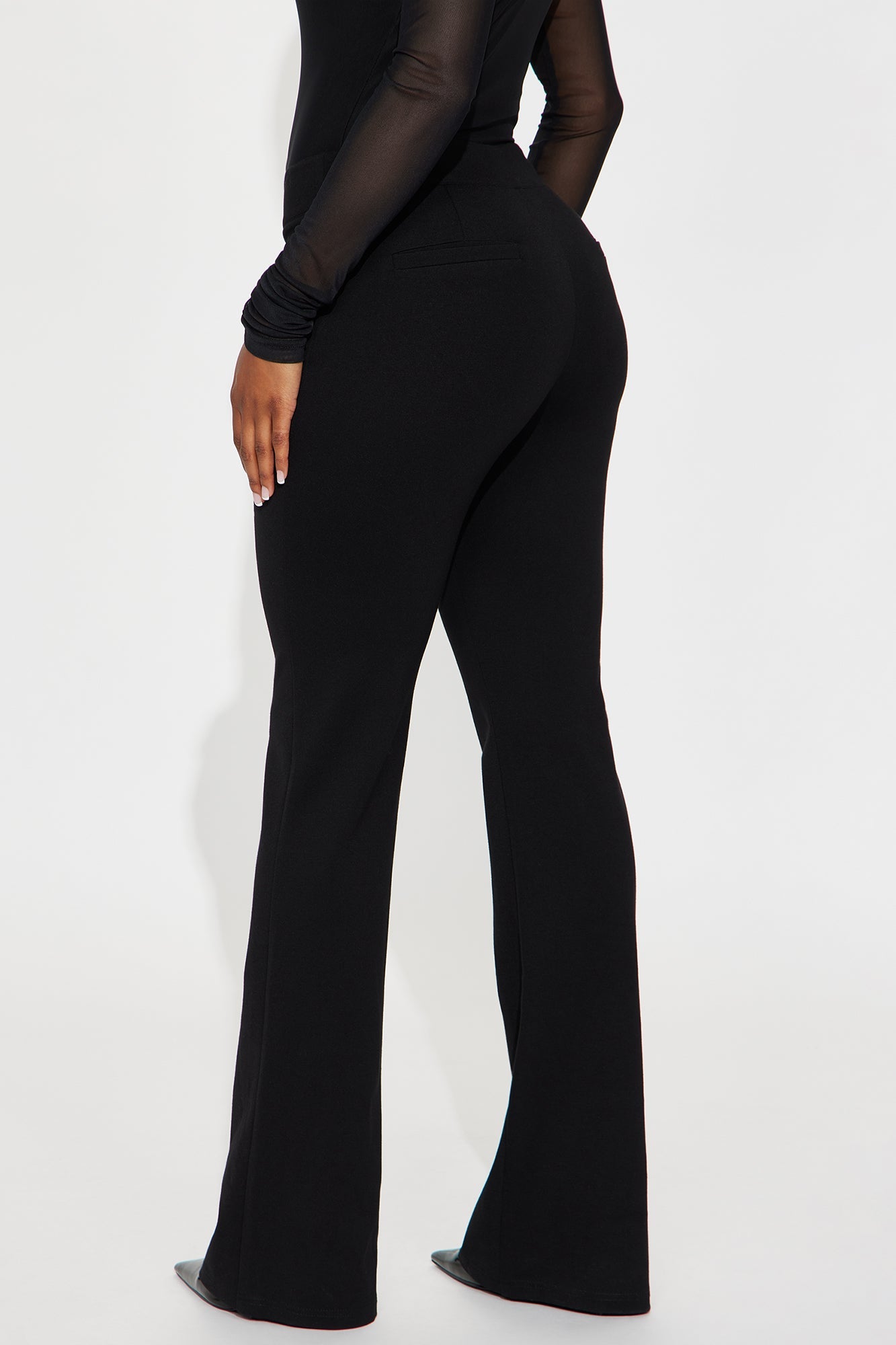 Esme Straight Leg Ponte Pant 33″ - Black