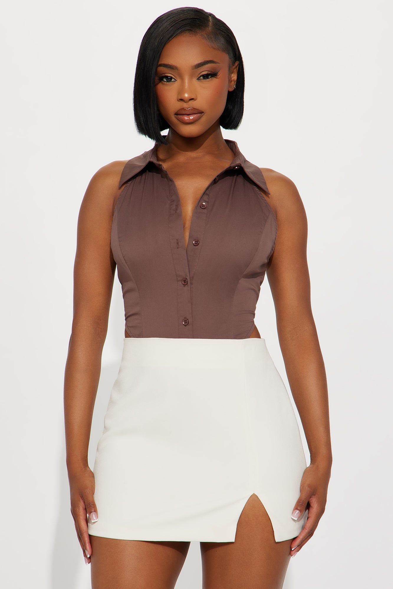Best Of Me Bodysuit - Dark Brown