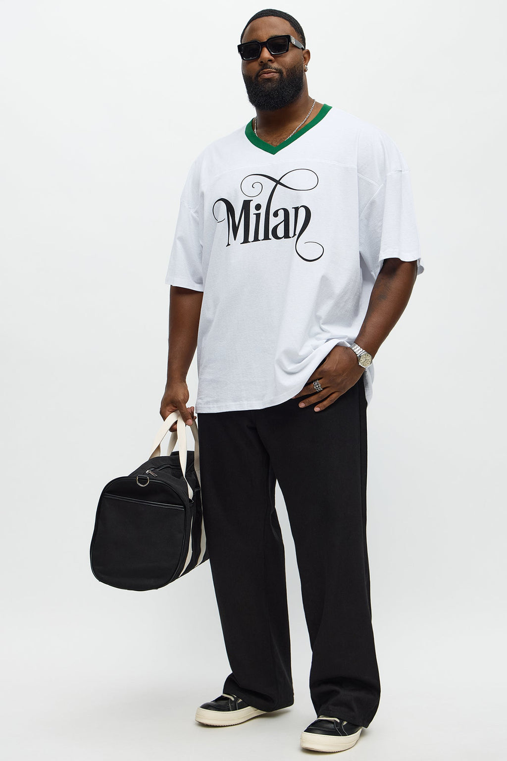 Milan Mood Jersey Tee - White