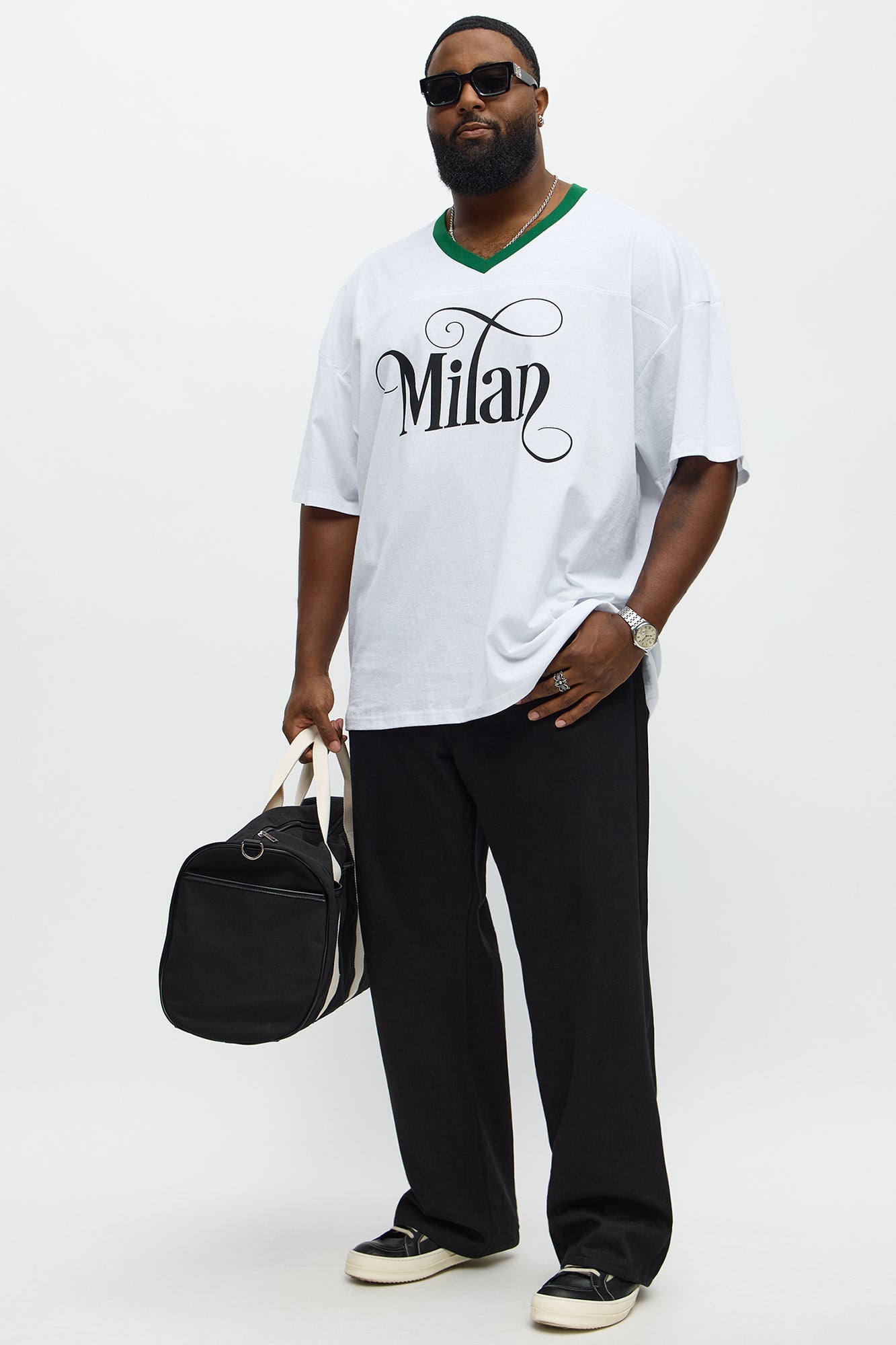 Milan Mood Jersey Tee - White