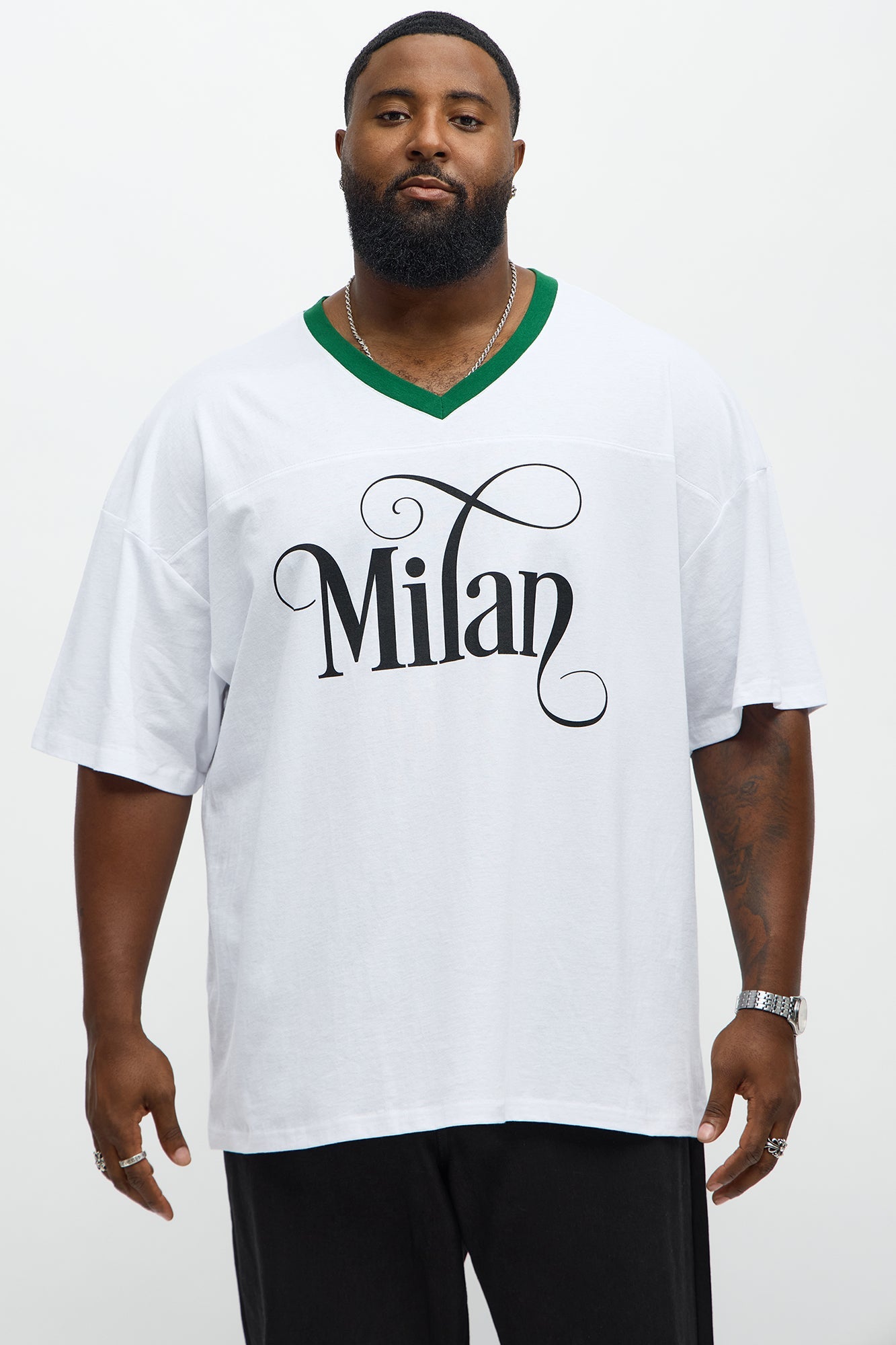 Milan Mood Jersey Tee - White