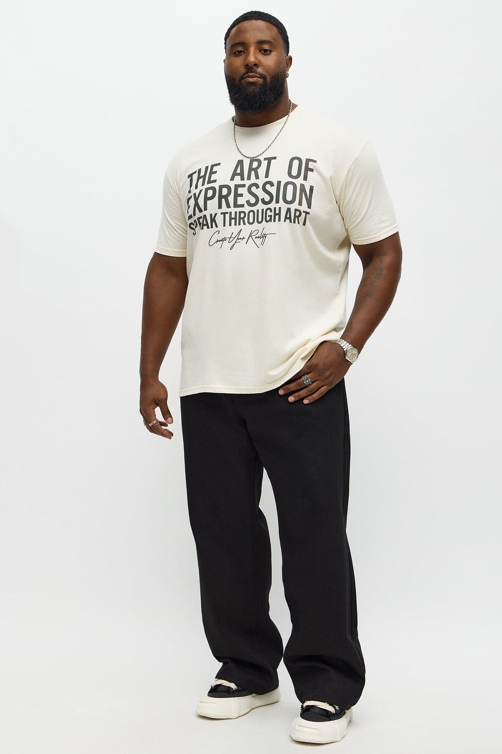 Art Of Expression Short Sleeve Tee - Off White