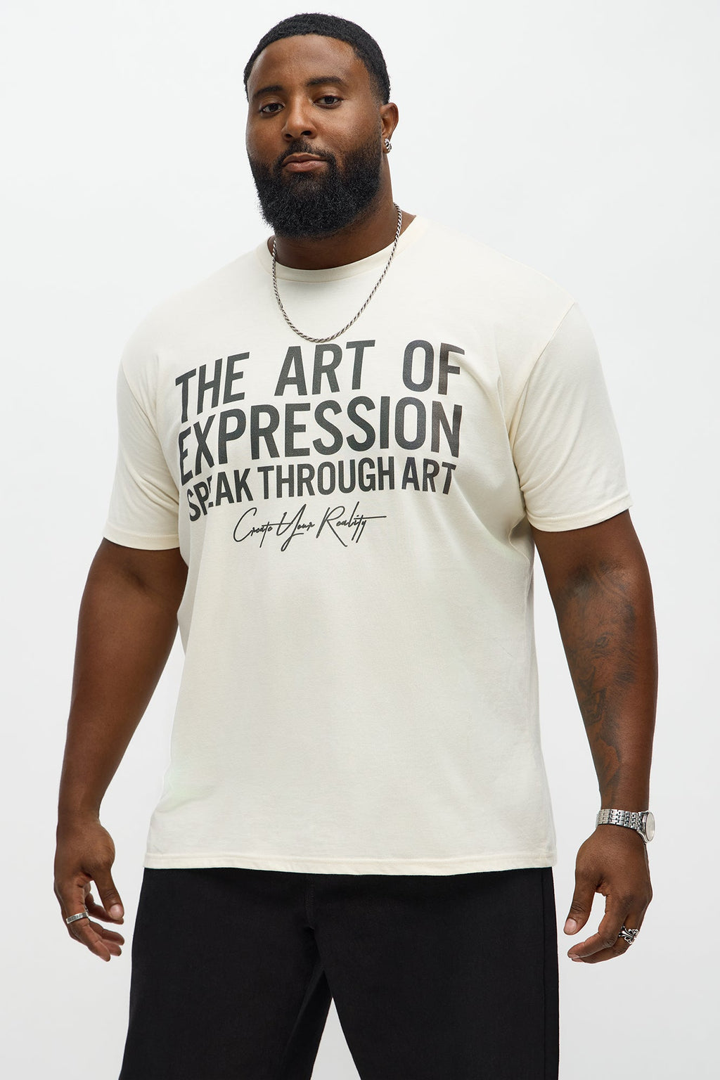 Art Of Expression Short Sleeve Tee - Off White