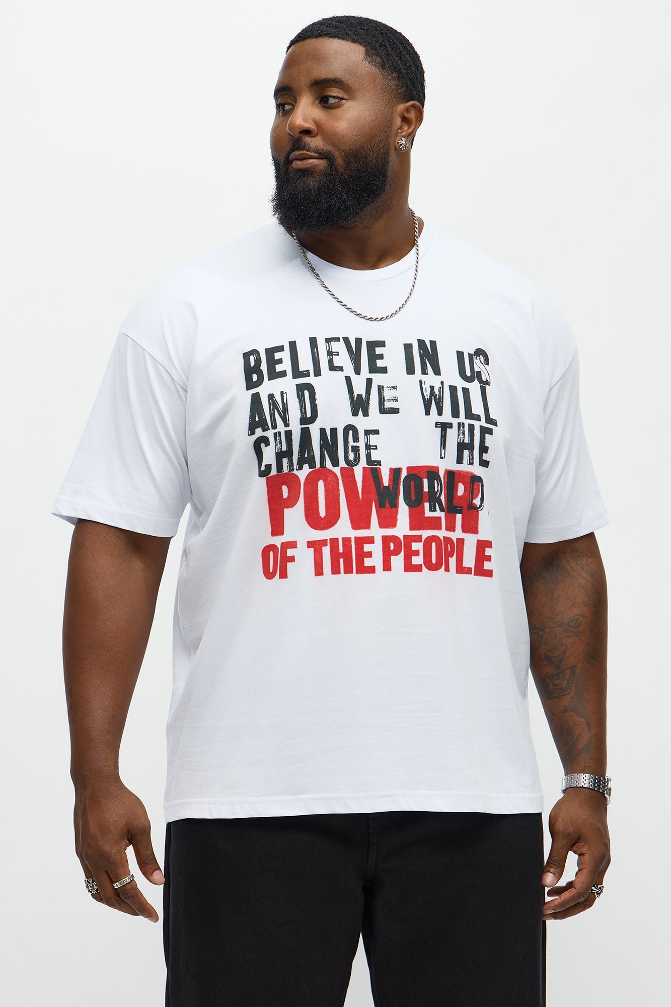 Believe In The People Short Sleeve Tee - White